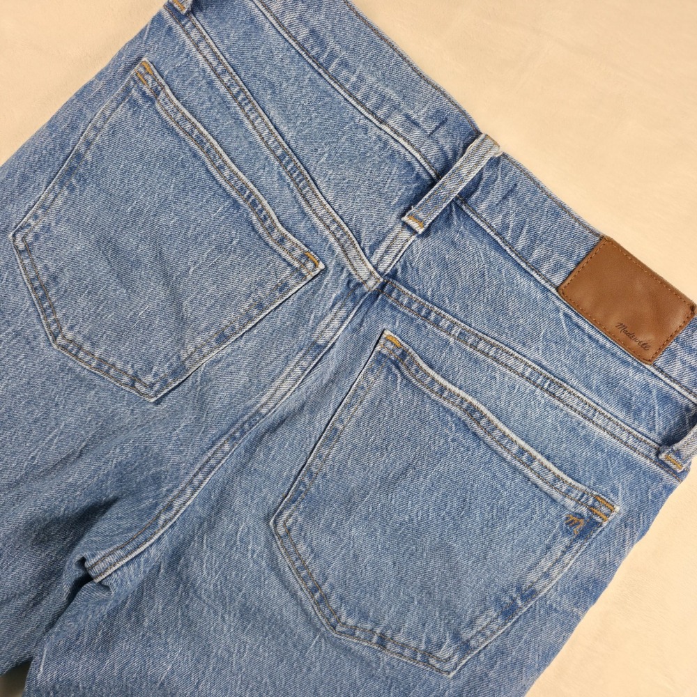 Madewell The Perfect Vintage Jean Womens 28T Light Blue High Rise Tapered Casual